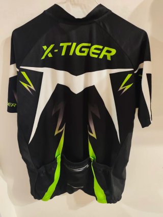Maglia Ciclismo X-Tiger Nero/Verde