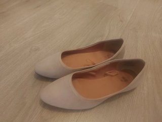 Zapatos planos beige