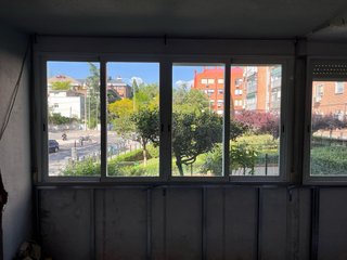 Ventanas correderas de aluminio. 4 hojas climalit