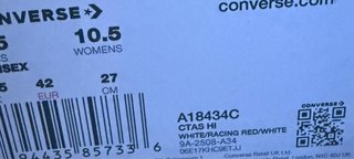 Converse chuck taylor coca cola limited edition
