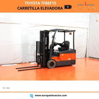 CARRETILLA ELEVADORA ELECTRICA TOYOTA 1500 KG