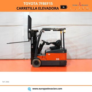 CARRETILLA ELEVADORA ELECTRICA TOYOTA 1500 KG