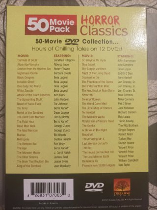 DVD horror classics