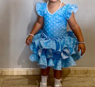 Traje Flamenca Talla 4 (cortito)