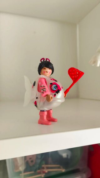Playmobil figura pez con red