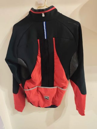 Giacca Ciclismo Santini Nera e Rossa