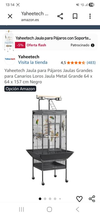 Jaula Grande para Loro