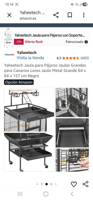 Jaula Grande para Loro
