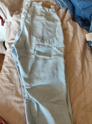 3 Pantalones niña azul y beige