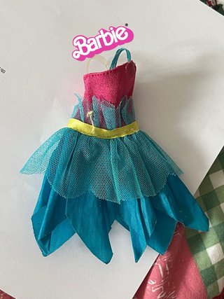 Vestido Barbie Hada Azul y Rosa