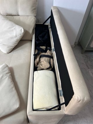 Sofá Chaise Longue con motor Beige