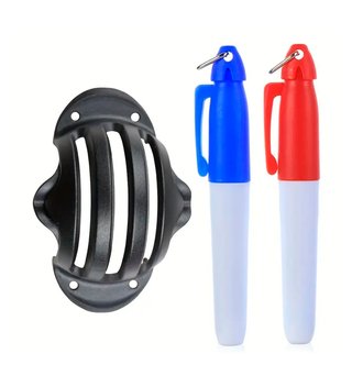 Marcador de golf y 2 rotuladores