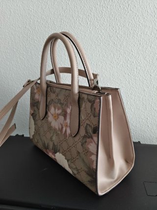 Bolso Nine West floral beige y rosa
