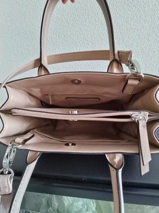 Bolso Nine West floral beige y rosa