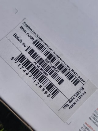 Capota verano Bugaboo Camaleon/Fox