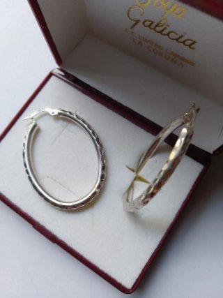 Aros de plata Joya Galicia
