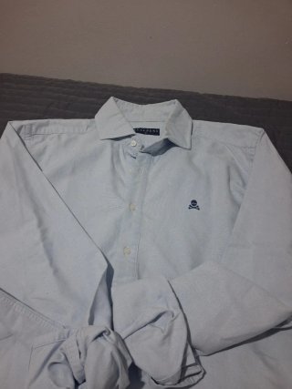 Camisa Scalpers azul hombre