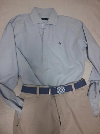 Camisa Scalpers azul hombre