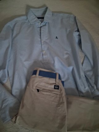 Camisa Scalpers azul hombre