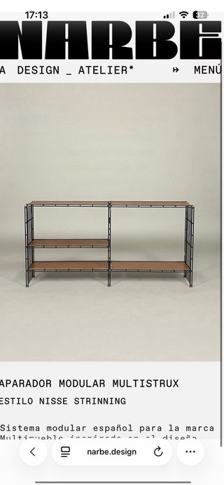 Estantería Multistrux Modular Marron y negra