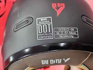 Casco Moto By City 90 Degrees Negro Mate