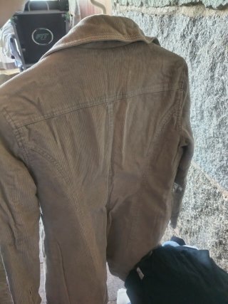 Chaqueta de pana beige