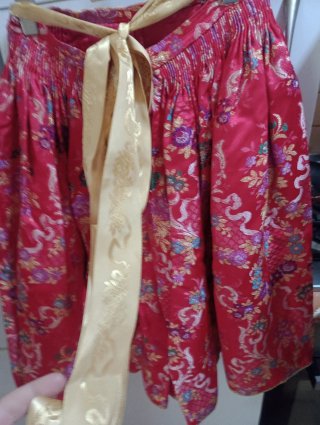 Traje Fallera Niña Marrón y Blanco