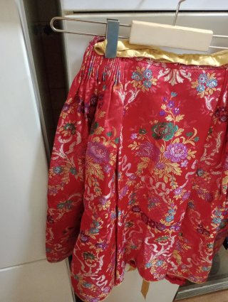 Traje Fallera Niña Marrón y Blanco