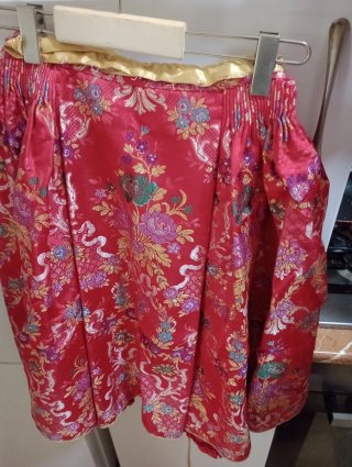 Traje Fallera Niña Marrón y Blanco