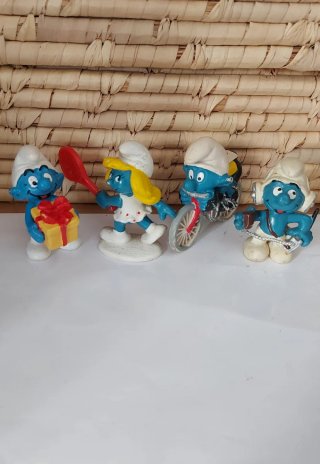 Lotto 4 Puffi Vintage