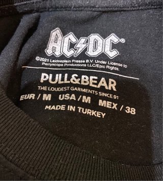 Camiseta AC/DC Negra