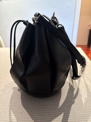 Bolso bombonera de Piel Negro Bimba y Lola Nuevo