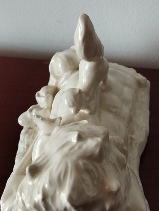 Estatueta Porcelana Goebel 1980 - Criança e Gato