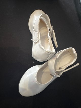 Tacones Flamenca Niña Blancos