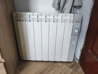 Radiador ACESOL Eléctrico Blanco y Gris