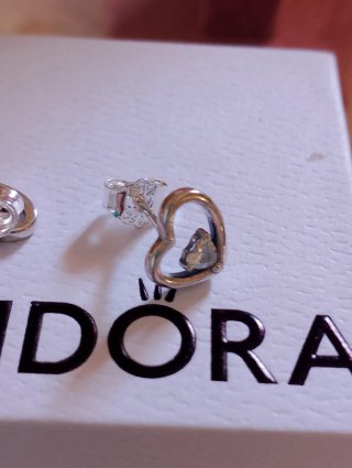 Pendientes Corazón Pandora Plata