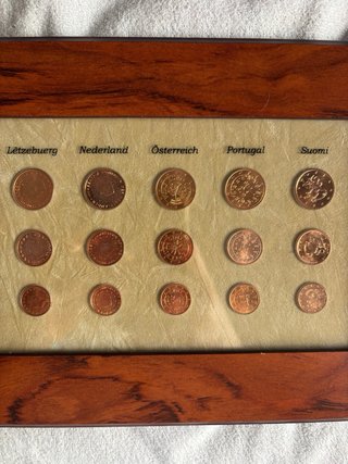 Marco Monedas 5 Céntimos Euro Varios Países