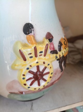 Vaso ceramica dipinto a mano Calabria