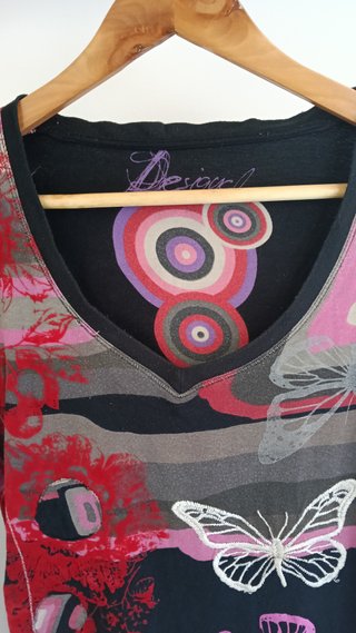 Maglia Desigual Patchwork & Farfalle tg. S