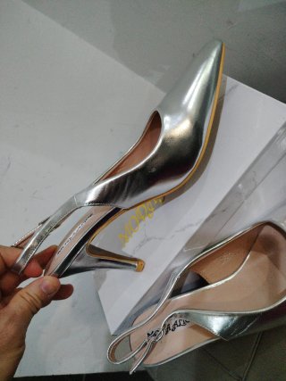 Décolleté Chanel Tacco 9 cm Tg.40 Argento