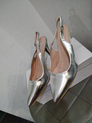 Décolleté Chanel Tacco 9 cm Tg.40 Argento