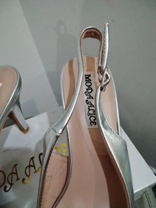 Décolleté Chanel Tacco 9 cm Tg.40 Argento