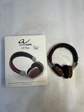 Auriculares Alpha Audio HP Five Marrón/Plata