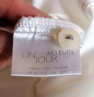 Camicia bianca senza maniche taglia L