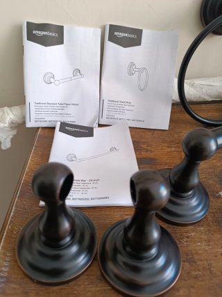 Set accessori bagno metallo