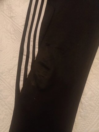 Pantalón Adidas Negro Rayas Blancas