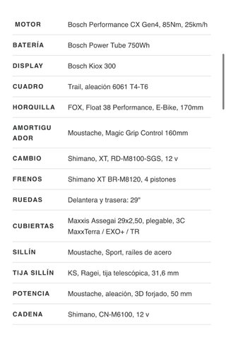 Bicicleta Eléctrica Moustache