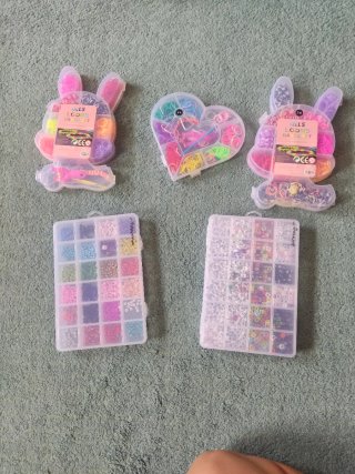 Set de Gomas y abalorios para Pulseras