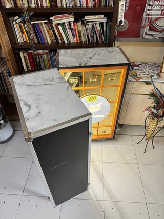 Barra de bar plegable con ruedas