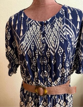 Vestido Cortefiel azul y blanco sin estrenar